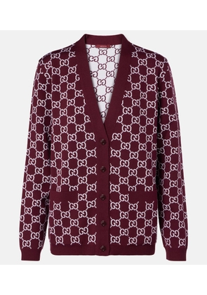 Gucci GG reversible wool-blend jacquard cardigan