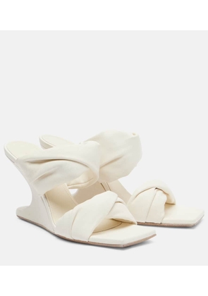Rick Owens Twisted Cantilever 80 leather mules