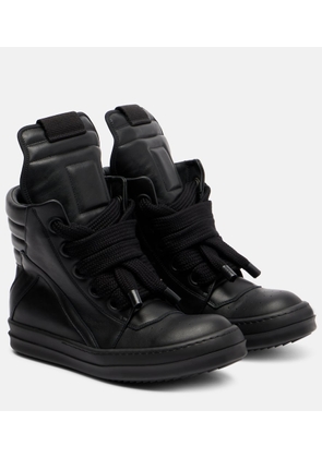 Rick Owens Jumbolace Geobasket leather sneakers