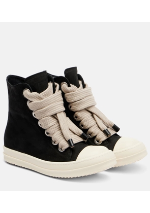 Rick Owens Jumbolace Geobasket leather sneakers