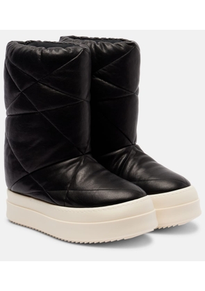 Rick Owens Mega Bumper Lunar leather boots