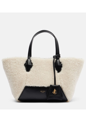 Jimmy Choo Diamond Small shearling tote bag