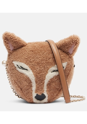 Jimmy Choo Soft Fox Mini shearling shoulder bag