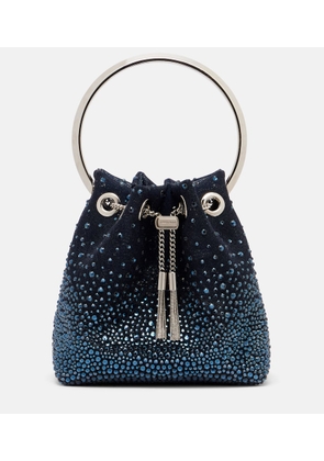 Jimmy Choo Bon Bon embellished mesh bucket bag