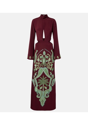 Johanna Ortiz Aurora Magica beaded silk gown