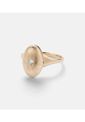 Persee 9kt gold ring with diamond