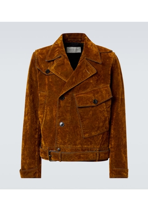 Dries Van Noten Vassel belted cotton biker jacket