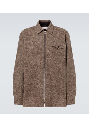 Dries Van Noten Wool and cotton-blend tweed overshirt
