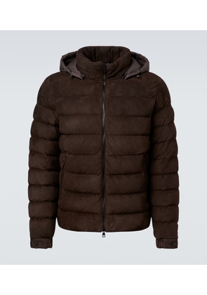 Moncler Arneb suede down jacket