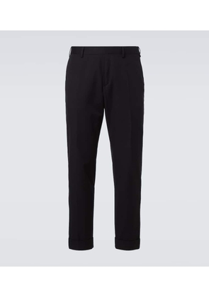 Dries Van Noten Cotton and wool straight pants