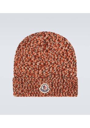 Moncler Logo virgin wool beanie