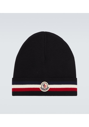 Moncler Logo virgin wool beanie