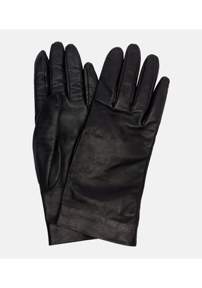 Saint Laurent Cassandre leather gloves