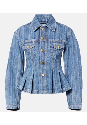 Ganni Peplum denim jacket