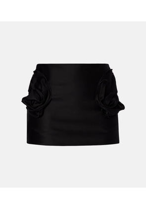 Magda Butrym Floral-applique cotton miniskirt