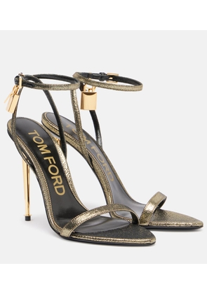 Tom Ford Padlock 105 metallic sandals
