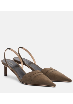 Tom Ford Eva 55 suede slingback pumps