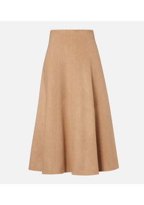Max Mara Geneve camel hair midi skirt