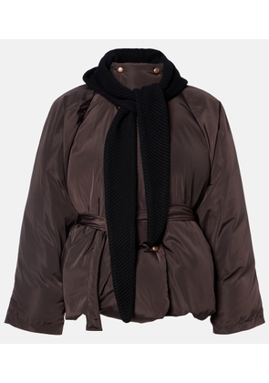 Magda Butrym Belted hooded puffer jacket