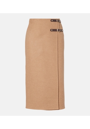 Max Mara Curzio wool wrap skirt