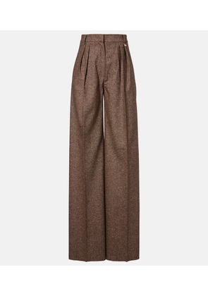 Max Mara Brava wool and silk-blend wide-leg pants