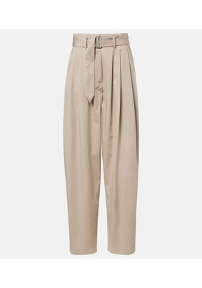 Magda Butrym Belted cotton-blend tapered pants
