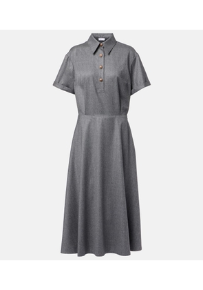 Brunello Cucinelli Virgin wool shirt dress