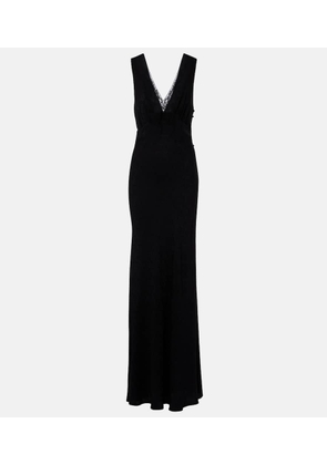 Chloe Silk jacquard and lace gown
