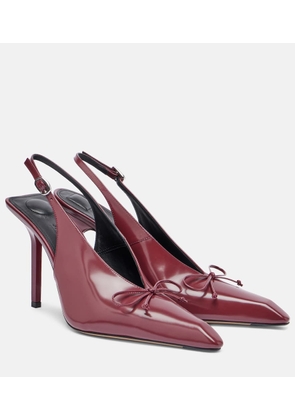 Jacquemus Cubisto 100 leather slingback pumps