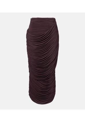 Magda Butrym Draped high-rise maxi skirt