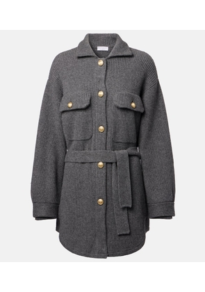 Brunello Cucinelli Wool, cashmere, and silk cardigan