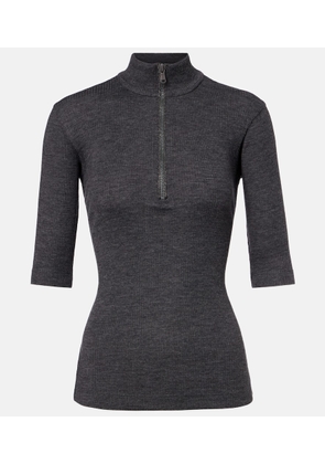 Brunello Cucinelli Wool zip-up sweater