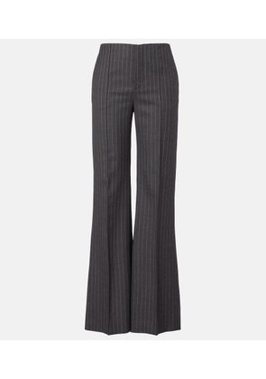 Chloe Pinstriped virgin wool wide-leg pants