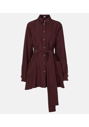 Loewe Belted silk blouse