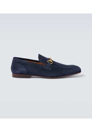Gucci Gucci Jordaan Horsebit suede loafers
