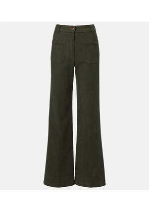 Victoria Beckham Alina mid-rise cotton corduroy flared pants