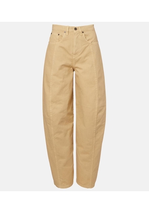 Victoria Beckham High-rise barrel-leg jeans