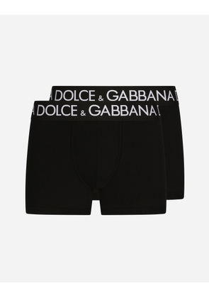 Dolce & Gabbana Regular Boxer 2-pack - Man Underwear And Loungewear Black Cotton 5