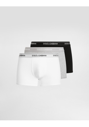 Dolce & Gabbana 3-pack Of Regular-fit Stretch Jersey Boxers - Man Underwear And Loungewear Multicolor Cotton 4