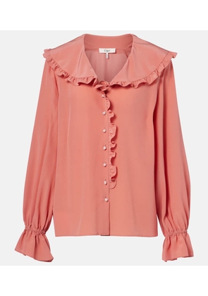 Chloe Ruffled silk crepe de chine blouse