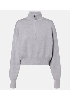 Victoria Beckham Wool-blend half-zip sweater