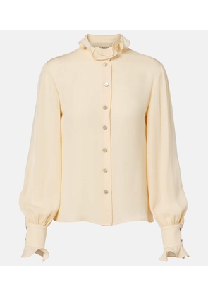 Valentino Ruffled silk georgette blouse
