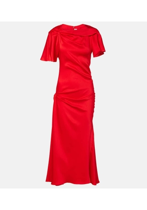 Victoria Beckham Draped gathered midi dress