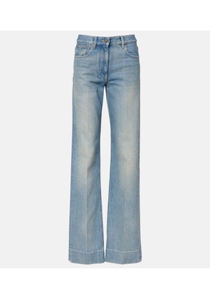 Valentino Low-rise wide-leg jeans