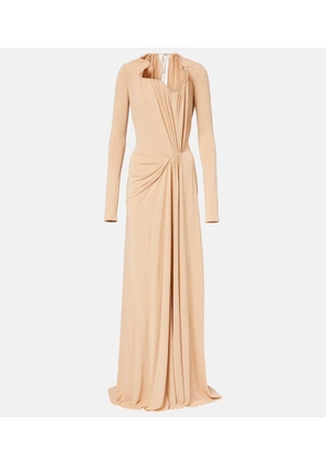 Victoria Beckham Asymmetric draped gown