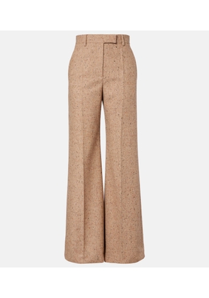 Valentino High-rise virgin wool wide-leg pants