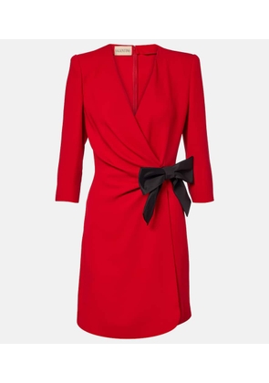 Valentino Bow-detail silk minidress