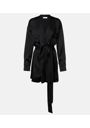 Victoria Beckham Satin wrap dress