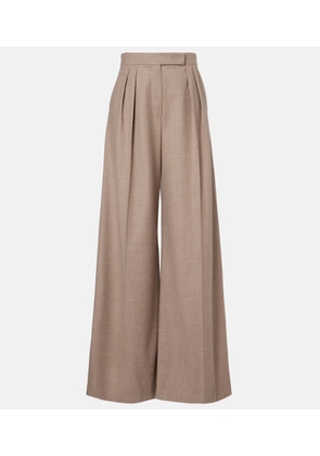 Max Mara Cashmere-blend wide-leg pants
