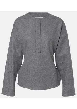 Victoria Beckham Wool and cashmere Henley shirt